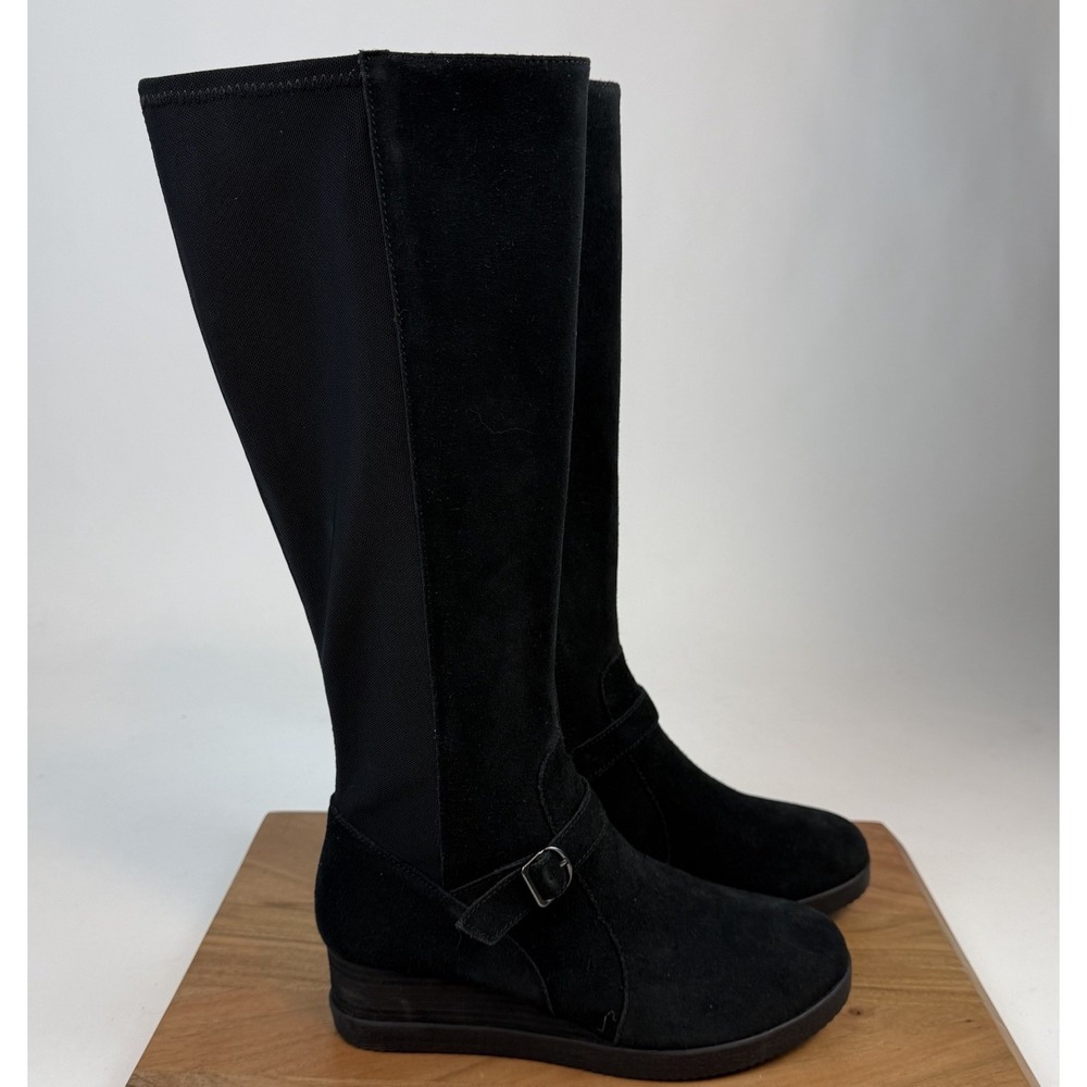 New Womens Dansko Sheila Black Waterproof Suede Boots‎ Size EU 41 US 10.5-11